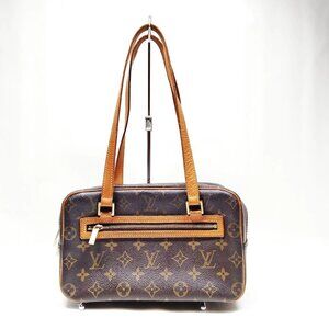 Authentic Louis Vuitton Cite MM Brown Monogram Shoulder Bag mn715-111825